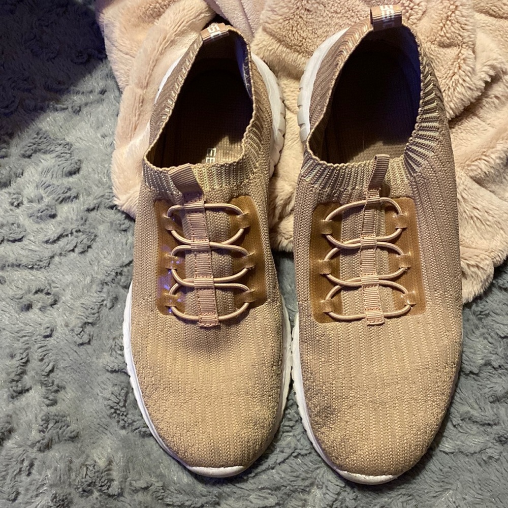 Pink slip-on sneakers size 11